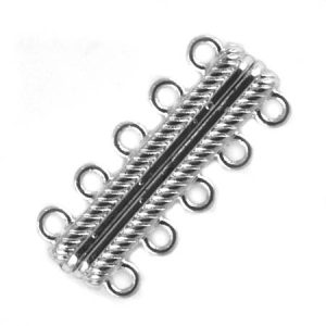 5 strand magnetic clasp - Qty: 4 sets - LF2540