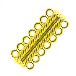 7 strand magnetic clasp - Qty: 4 sets - LF2543