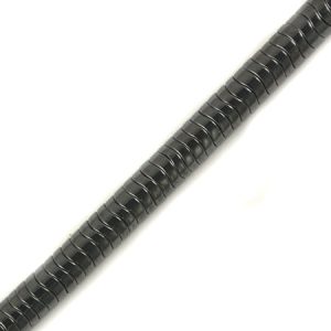 Haematite wavy rondelle bead - Qty: 340 pcs. - HT0094