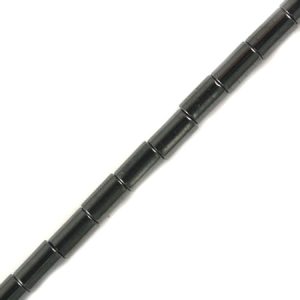 Haematite tube bead - Qty: 82 pcs. - HT0086