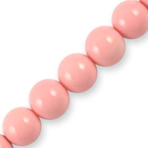 Glass ball bead 8mm  -Baby Pink- Qty: 52 pcs. - GB2411