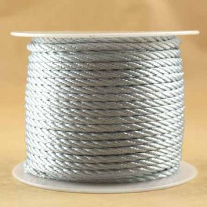 Twisted polyester cord  3mm -Silver- Qty: 20m - ST1321