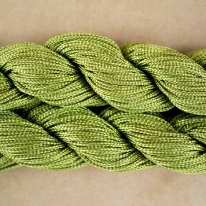 Flat polyester cord  1mm  -Olive- Qty: 80m - ST1347