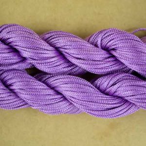 Flat polyester cord  1mm -Lavender - Qty: 80m - ST1350