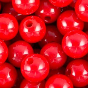 Acrylic ball bead 10mm - red - Qty: 100g - AB2025