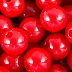 Acrylic ball bead 12mm  -Red- Qty: 100g - AB2027