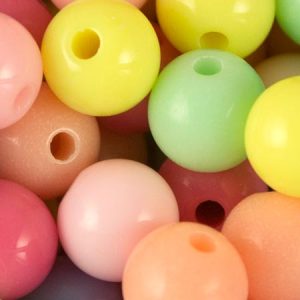 Acrylic multi-colour ball bead 12mm - Qty: 100g - AB2020