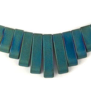 Graduated metallic plated haematite bead - Qty: 13 pcs. - HT0125