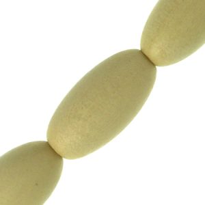 Wooden bead - Ivory - Qty: 21 pcs. - WB9187