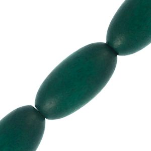 Wooden bead - Sea green - Qty: 21 pcs. - WB9163