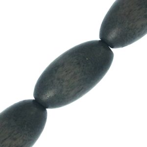 Wooden bead - Slate grey - Qty: 21 pcs. - WB9171