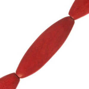 Wooden bead - Red - Qty: 8 pcs. - WB9180
