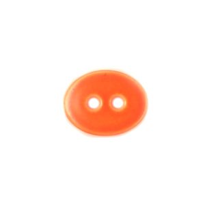 Button clasp - Fluoro orange - Qty: 12 pcs. - LF2181