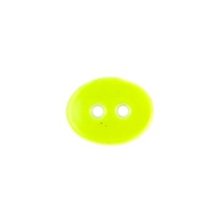 Button clasp - Fluoro yellow - Qty: 12 pcs. - LF2177