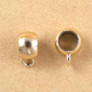 Pendant bail 7mm x 12mm x 8mm - Qty: 10 pcs. - LF2409