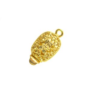 Filigree push clip - Qty: 5 sets - FI0535-2