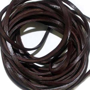 Flat leather cord - Qty: 5m - ST1388