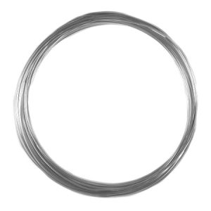 Beading wire 1mm - Silver -  Qty: 5m - ST1403