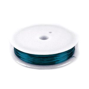 Beading wire 0.8mm - Teal - Qty: 2.5m - ST1438