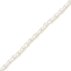 Freshwater pearl seed bead 2mm x 3.5mm - Qty: 90 pcs. - FW0400