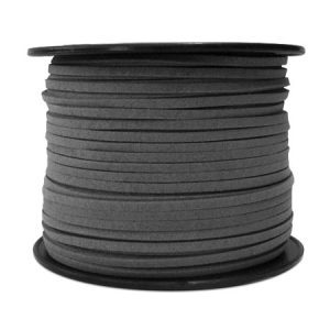 Flat suedette cord - Slate grey - Qty: 90m - ST1384