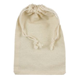 Cotton pouch 13cm x 18cm -Cream - Qty: 5 pcs. - PA2044