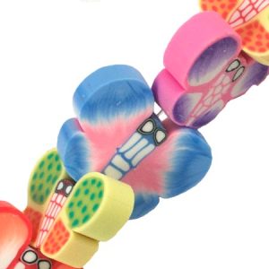 Assorted fimo butterfly beads - Qty: 23 pcs. - FM0041