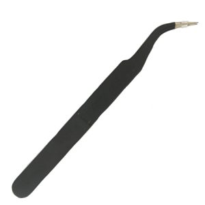 Curved needlepoint precision tweezers - TO0032