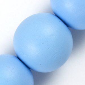 Wooden ball bead 20mm -Blue- Qty: 16 pcs. - WB0180