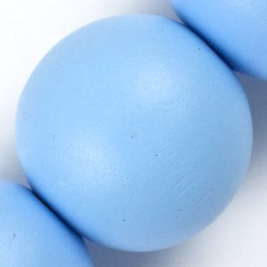 Wooden ball bead 25mm  -Blue- Qty: 13 pcs. - WB0181