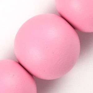 Wooden ball bead 20mm  -Pink- Qty: 16 pcs. - WB0186