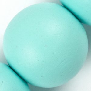 Wooden ball bead 30mm - Teal - Qty: 11 pcs. - WB0191