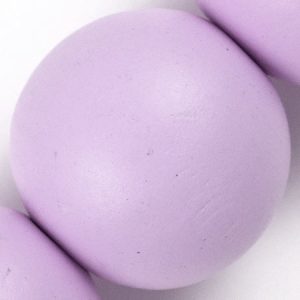 Wooden ball bead 30mm - Pale Purple - Qty: 11 pcs. - WB0194