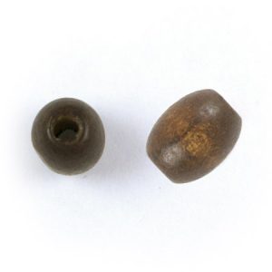 Oblong wooden bead 8mm x 10mm - brown - Qty: 100g - WB0201
