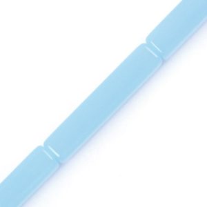 Rectangular glass bead  -Light Blue- Qty: 19 pcs. - GB2648
