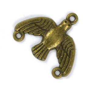 2 strand bird spacer end 22mm x 18mm - Qty: 20 pcs. - LF2093
