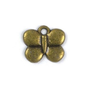 Metal butterfly charm - Qty: 35 pcs. - LF2077