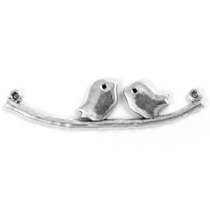 Metal birds pendant - Qty: 15 pcs. - LF2194