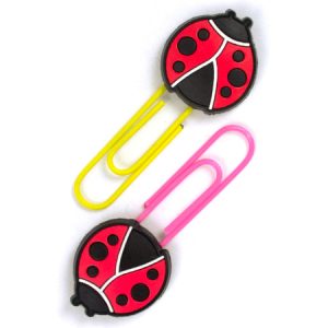 Ladybird bookmarks - Qty: 2 pcs. -Red/Black- GI0010