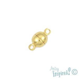 Magnetic ball clasp 6mm - Qty: 5 sets - FI7891