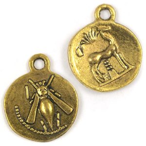 Byzantine coin charm - Qty: 5 pcs. - LF1397
