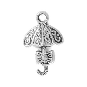 Metal parasol charm - Qty: 25 pcs. - LF2144