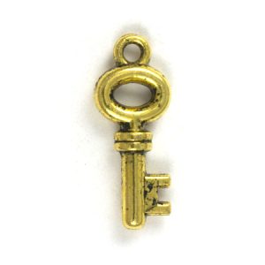 Metal key charm - Qty: 30 pcs. - LF2159