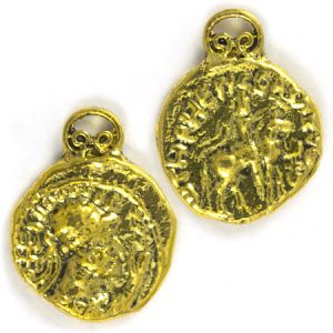 Byzantine coin charm - Qty: 4 pcs. - LF2429