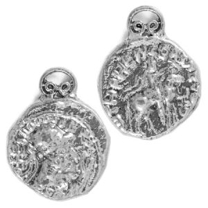 Byzantine coin charm - Qty: 4 pcs. - LF2428