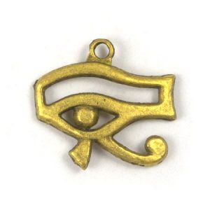 Metal Eye of Horus charm 19mm x 18mm - Qty: 8 pcs.