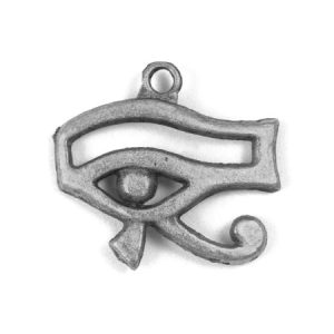 Metal Eye of Horus charm 19mm x 18mm - Qty: 8 pcs.