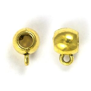 Pendant bail 8mm x 12mm x 9mm - Qty: 18 pcs. - LF2656