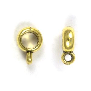 Pendant bail 4mm x 11mm x 8mm - Qty: 30 pcs. - LF2662