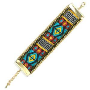 Embroidered Aztec bracelet - JB0258